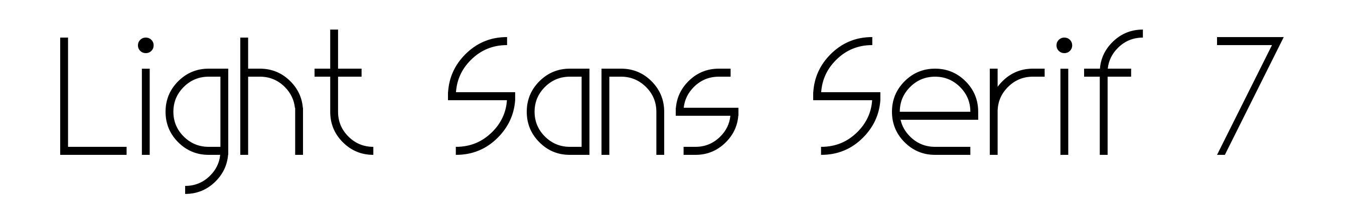 Light Sans Serif 7